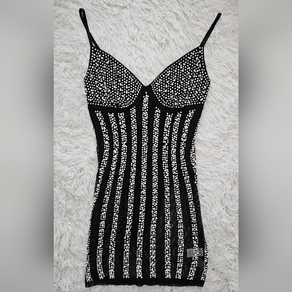 Black Dress with Silver Studs